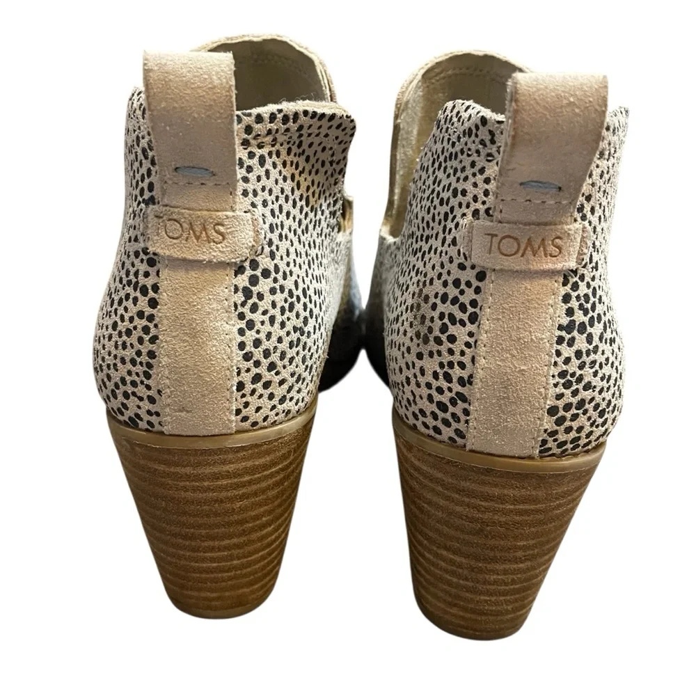 TOMS Kallie Wedge Ankle Bootie Animal Cheetah Print